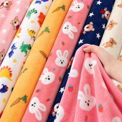 Custom Design Uniform Thickness Soft Throw for Couch Sheet Printed Velvet Flannel Fabric - Image 2