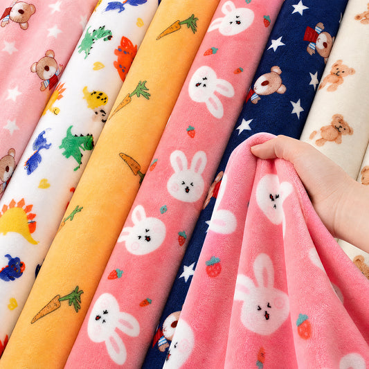 Custom Design Uniform Thickness Soft Throw for Couch Sheet Printed Velvet Flannel Fabric - Image 2
