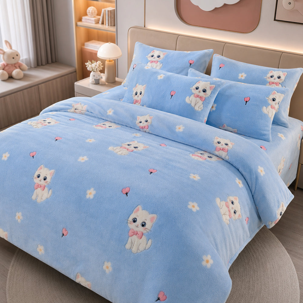 High-Definition Rotary Customizable Roll for AC Quilt Printed Coral Velvet Fabric - Image 1