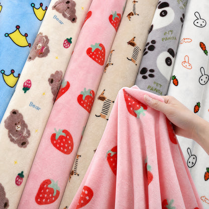 High-Definition Rotary Customizable Roll for AC Quilt Printed Coral Velvet Fabric - Image 2