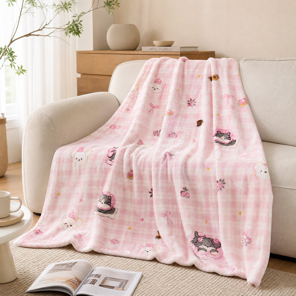 Anti-Pilling Digital Varying Weights for Home Blankets Printed Flannel Fabric - Image 1