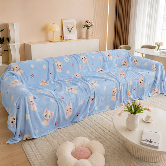Rich Luster Extra-Soft Protective Sofa Towel Bolting Cloth Custom Printed Velvet Fabric - Image 1
