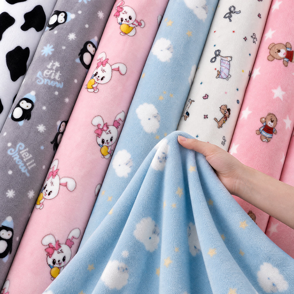 All-Purpose Custom Printed Grade-A Material for Bed Sets and Couch Guards Flannel Fabric - Image 2