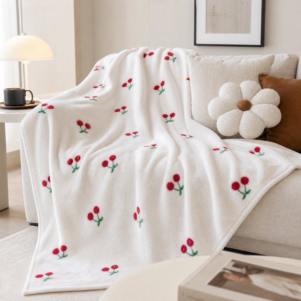 Crease-Resistant Protective Furniture Cover Sofa Blanket Cloth Custom Printed Coral Velvet Fabric - Image 1