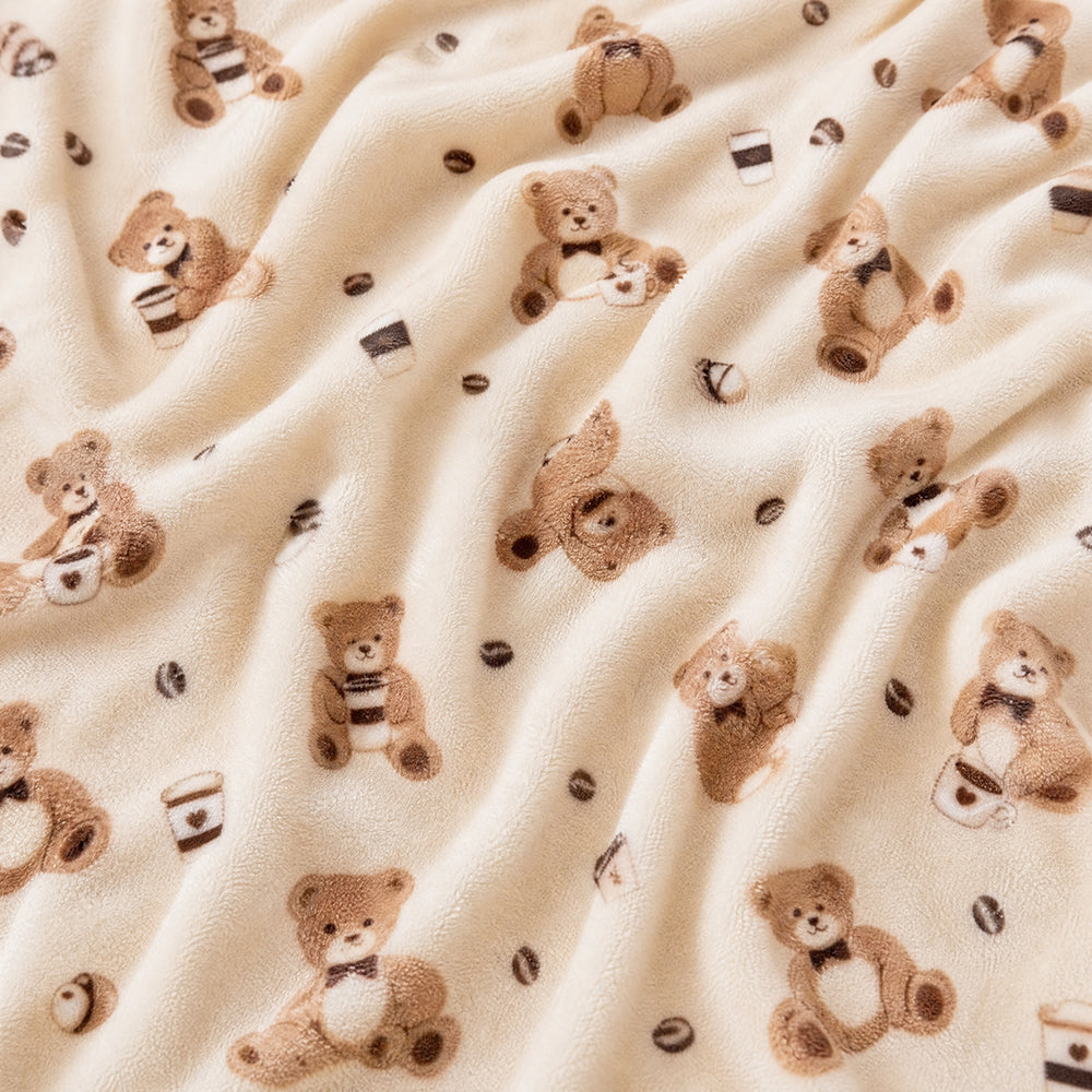 Anti-Static Rotary Printed Multi-Weight for Home Blankets Flannel Fabric - Image 1