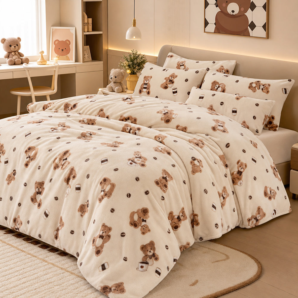 Double-Faced Bespoke Design Roll General Purpose for Comforters Printed Velvet Fabric - Image 4