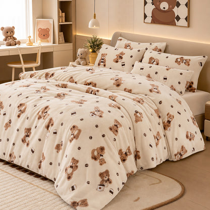 Double-Faced Bespoke Design Roll General Purpose for Comforters Printed Velvet Fabric - Image 4