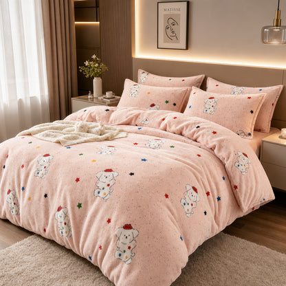 Exclusive Graphics Various Patterns Roll for Sofa Slipcovers Printed Coral Flannel Fabric - Image 3
