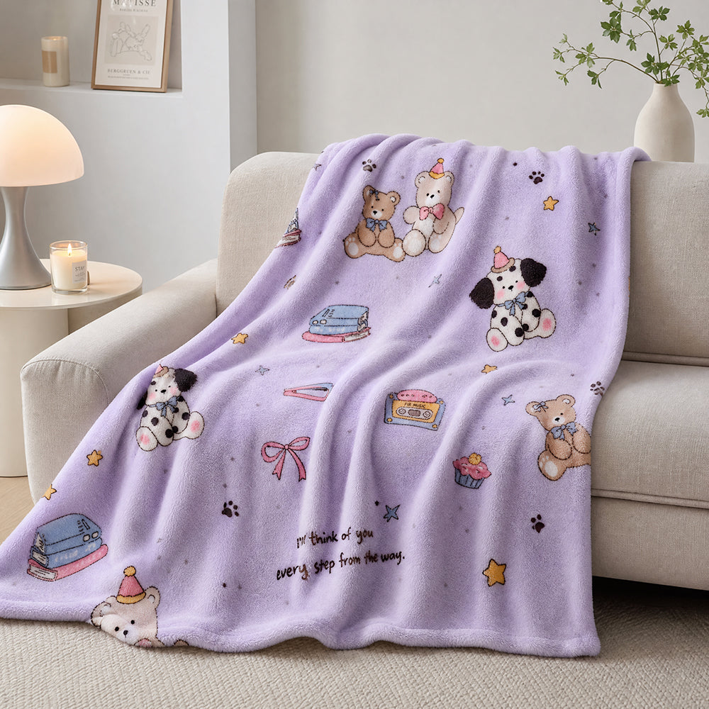 All-Purpose Client-Design Print Grade-A Material for Bed Sets and Couch Guards Flannel Fabric - Image 3