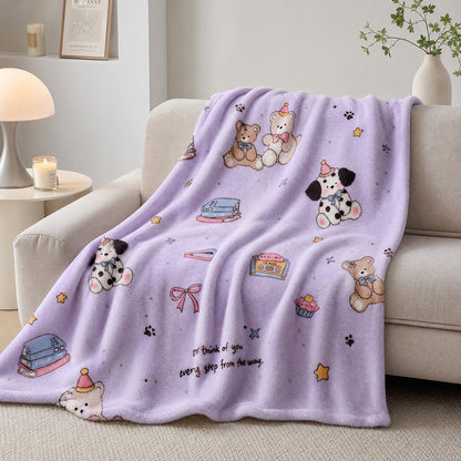 All-Purpose Client-Design Print Grade-A Material for Bed Sets and Couch Guards Flannel Fabric - Image 3