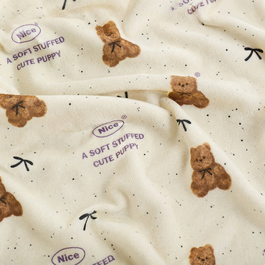 Character Customizable Weight for Bedroom Bedspread Printed Shubao Velvet Fabric - Image 1