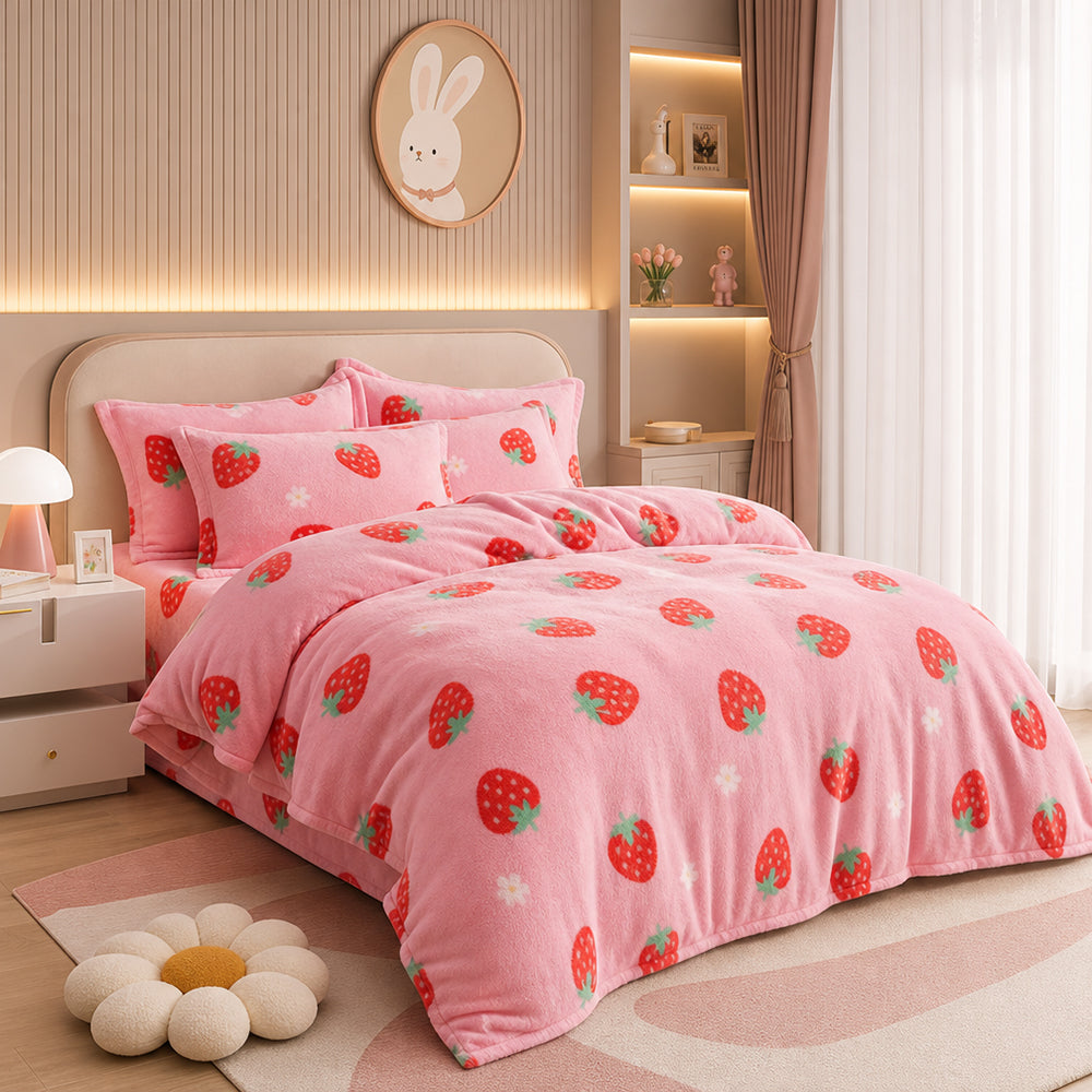 Custom Graphic Thermal Heat-Insulated Material for AC Blanket Printed Velour Fabric - Image 2