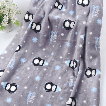 Custom Graphic Thermal Heat-Insulated Material for AC Blanket Printed Velour Fabric - Image 4