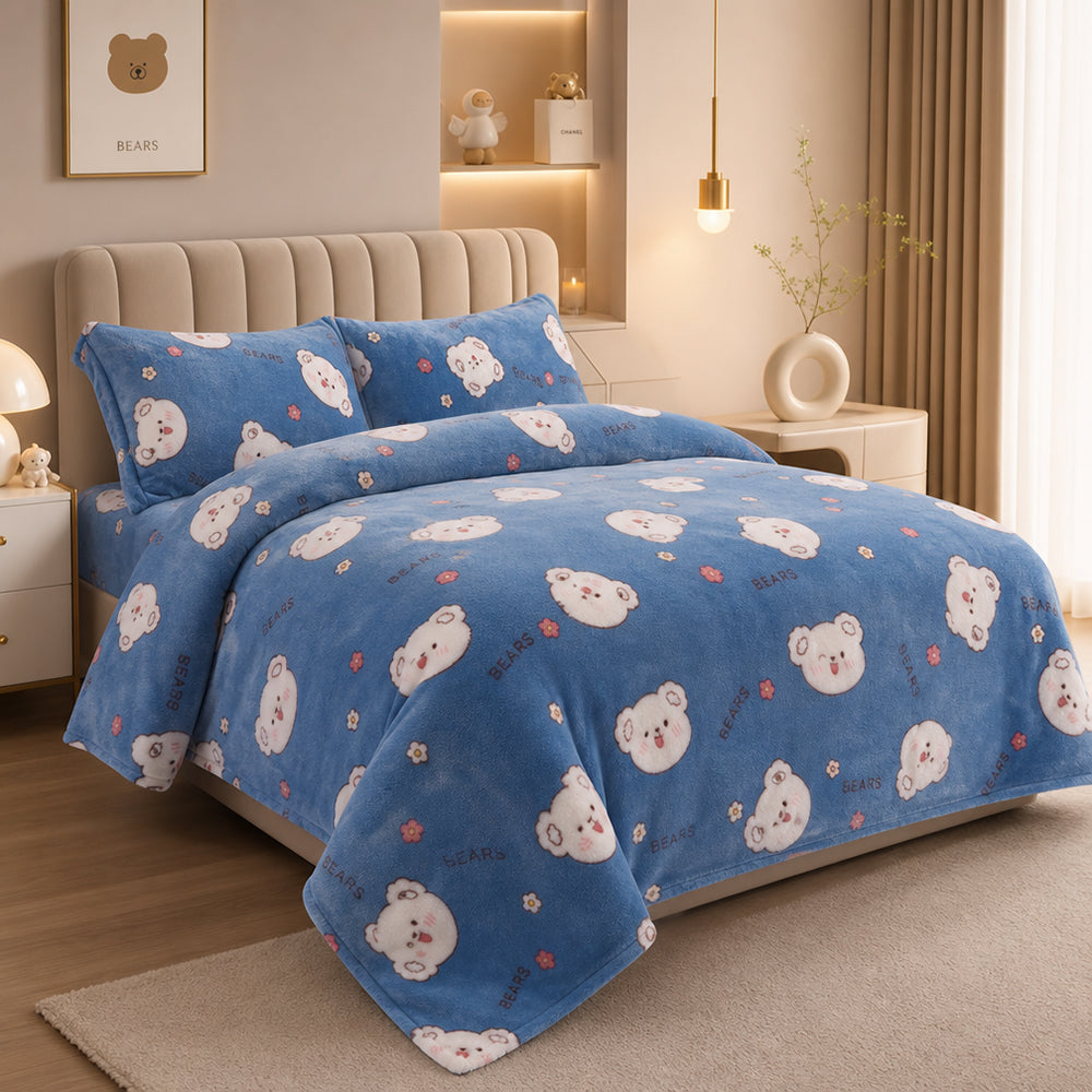 High-Definition Rotary Customizable Roll for Home Bedding Printed Velvet Fabric - Image 1