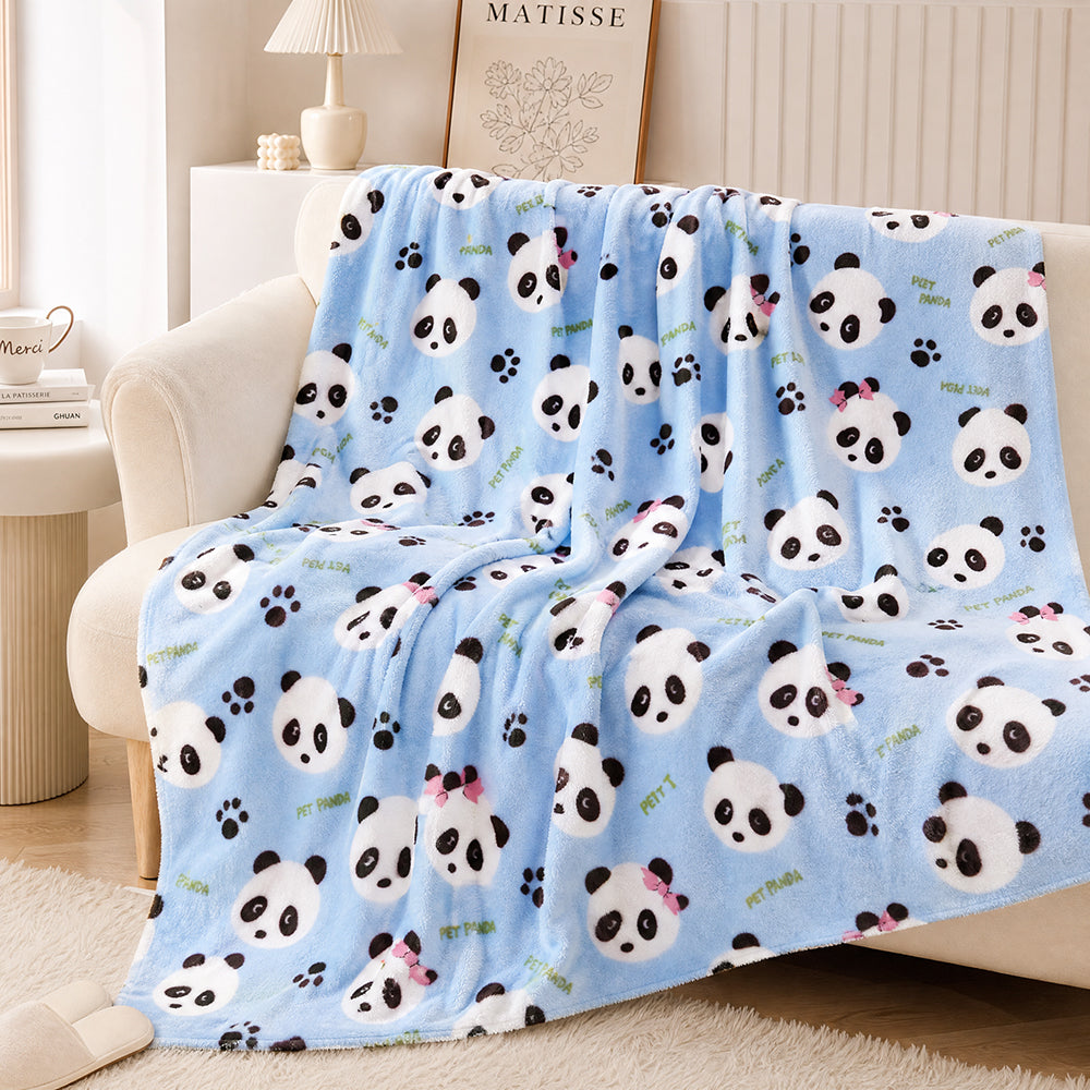 Certified Eco-Friendly Skin-Friendly Blanket Sheet Material Printed Winter Velvet Fabric - Image 1