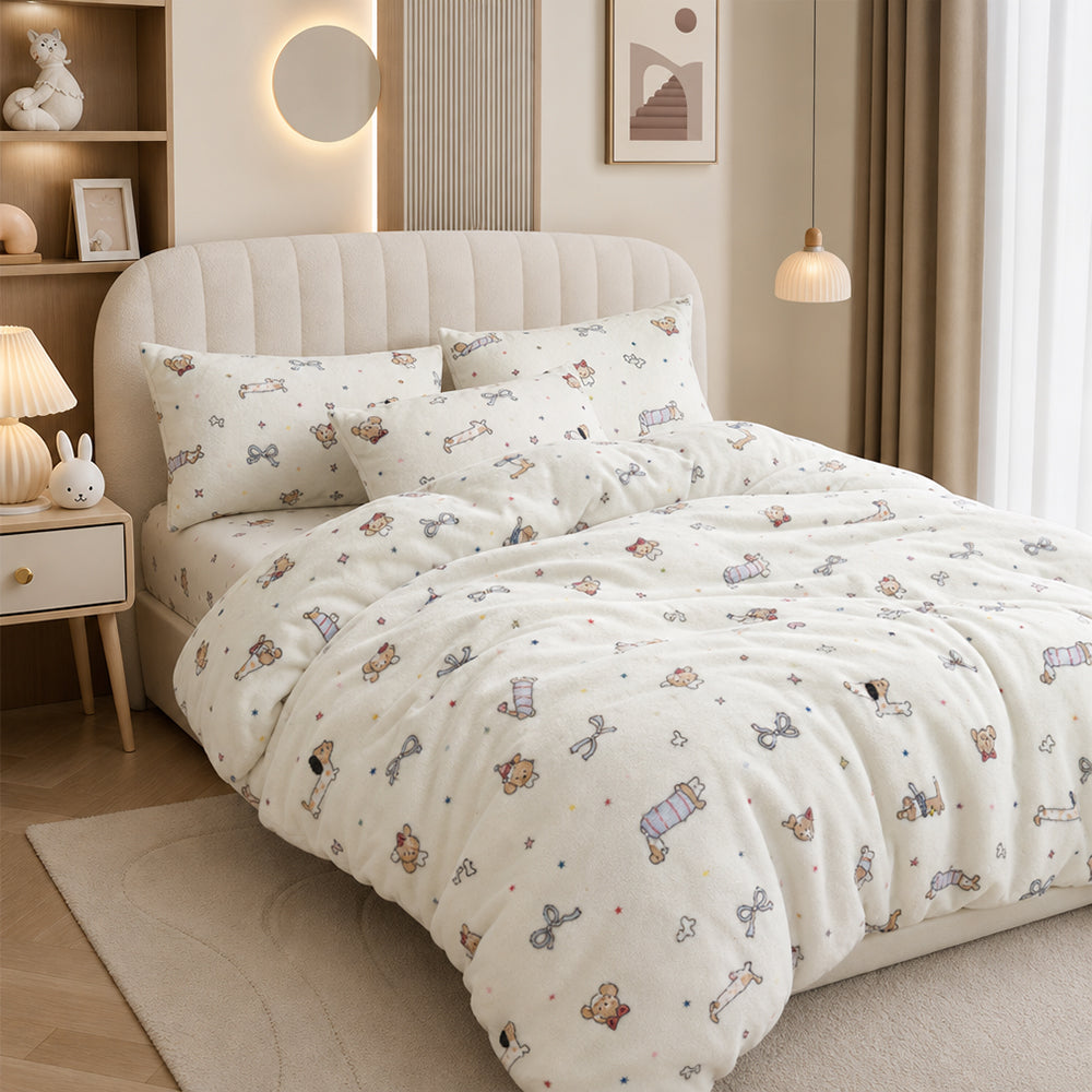 Certified Eco-Friendly Skin-Friendly Blanket Sheet Material Printed Winter Velvet Fabric - Image 3