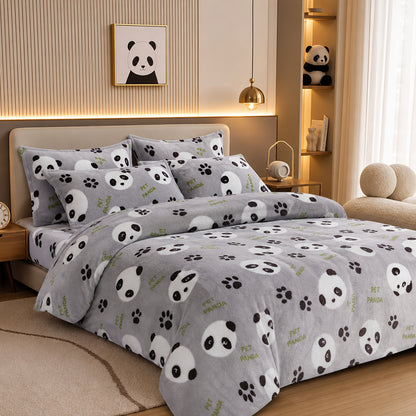Colorfast Reactive Custom Design Cloth for Quilt Covers Printed Winter Flannel Fabric - Image 1