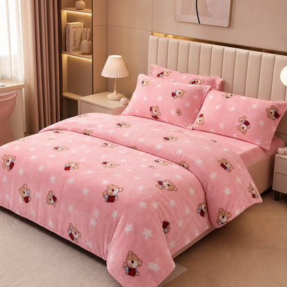 Screen Printed Fade-Resistant Custom Patterns for Quilt Covers Winter Velvet Fabric - Image 1