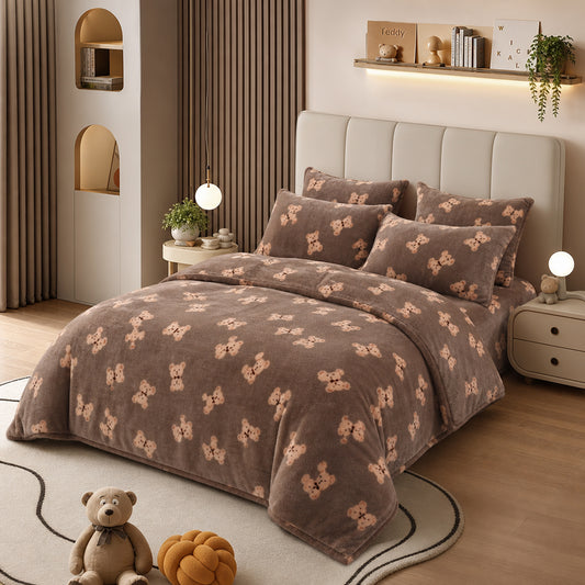 Private Design Thermal Heat-Retention Material for AC Blanket Printed Flannel Fabric - Image 2