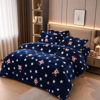 Made-to-Order Uniform Thickness for Couch Sheets Printed Flannel Fleece Fabric - Image 2