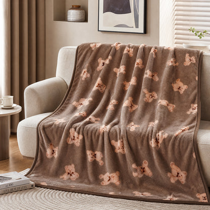 Anti-Static Direct-Injection Multi-Weight for Home Blankets Printed Flannel Fabric - Image 1