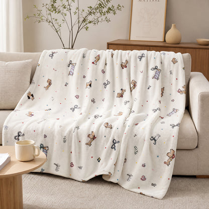 Flexible Sourcing Uniform Thickness Cosy Throw for Couch Sheet Printed Soft Velour Fabric - Image 3