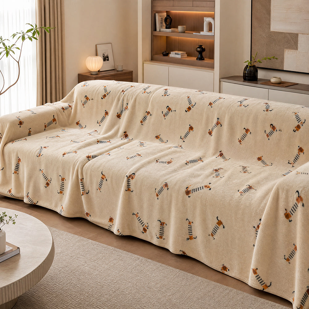 Custom Print Graphics Various Patterns Roll for Sofa Couch Overlays Flannel Fleece Fabric - Image 1
