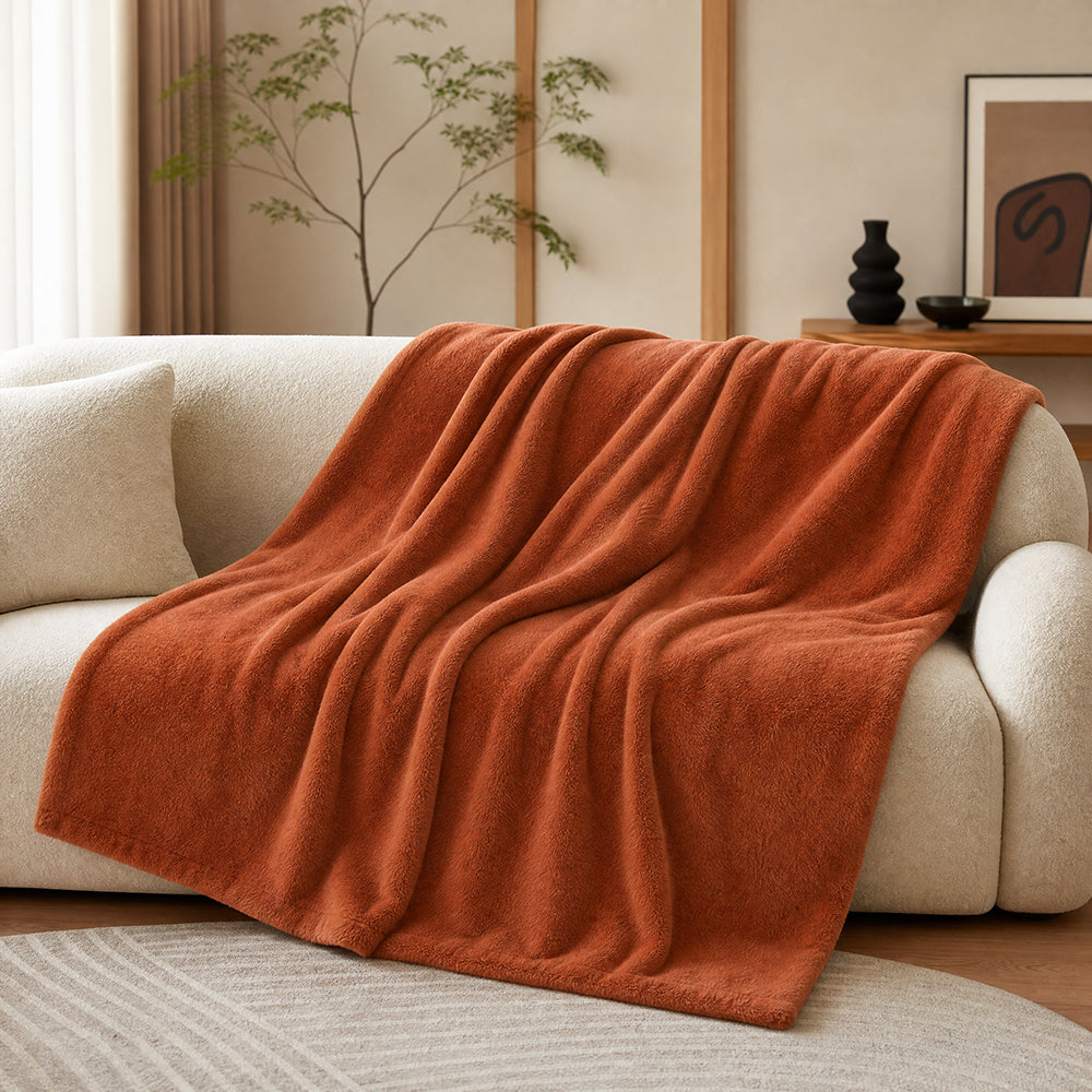 High-Pile Solid Color Multi-Weight Roll for Sofa Towel Cover Plush Velour Fabric - Image 2