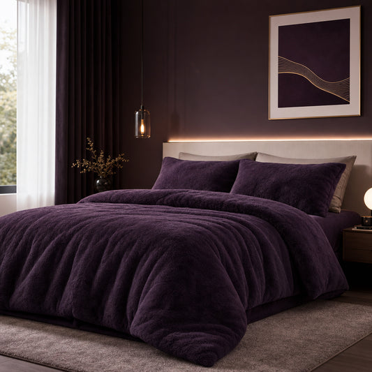 Solid Shades Customizable Weight for Bedroom Bedspread Thick Long-Pile Velvet Fabric - Image 2