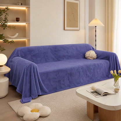 Solid Shades Customizable Weight for Bedroom Bedspread Thick Long-Pile Velvet Fabric - Image 3