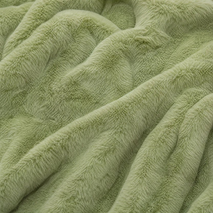 Luxury Solid Plain Uniform Thickness Soft Throw for Couch Sheet Velvet Fabric - Image 4