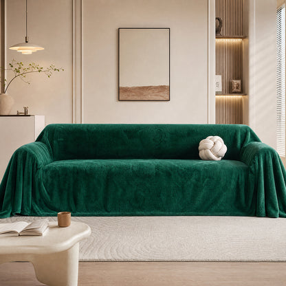 Solid Color Various GSM for Warm Four-Piece Bedding Set High-Pile Flannel Fabric - Image 4