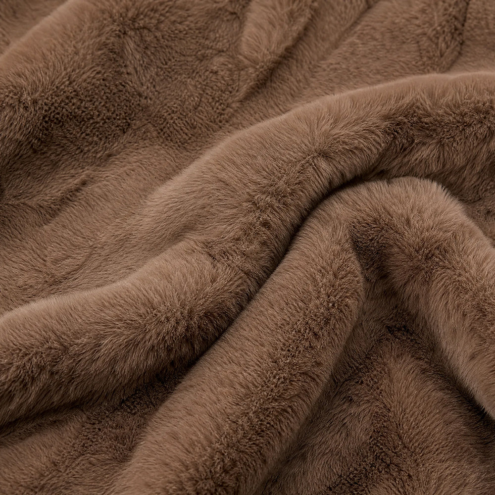 Premium Solid Plain Perfect Weight Material for All-Season AC Blanket Throws Flannel Fabric - Image 1
