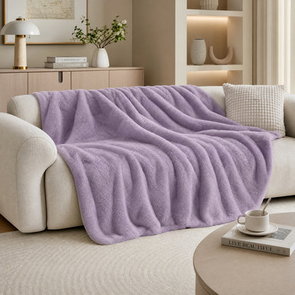 Premium Solid Plain Perfect Weight Material for All-Season AC Blanket Throws Flannel Fabric - Image 2