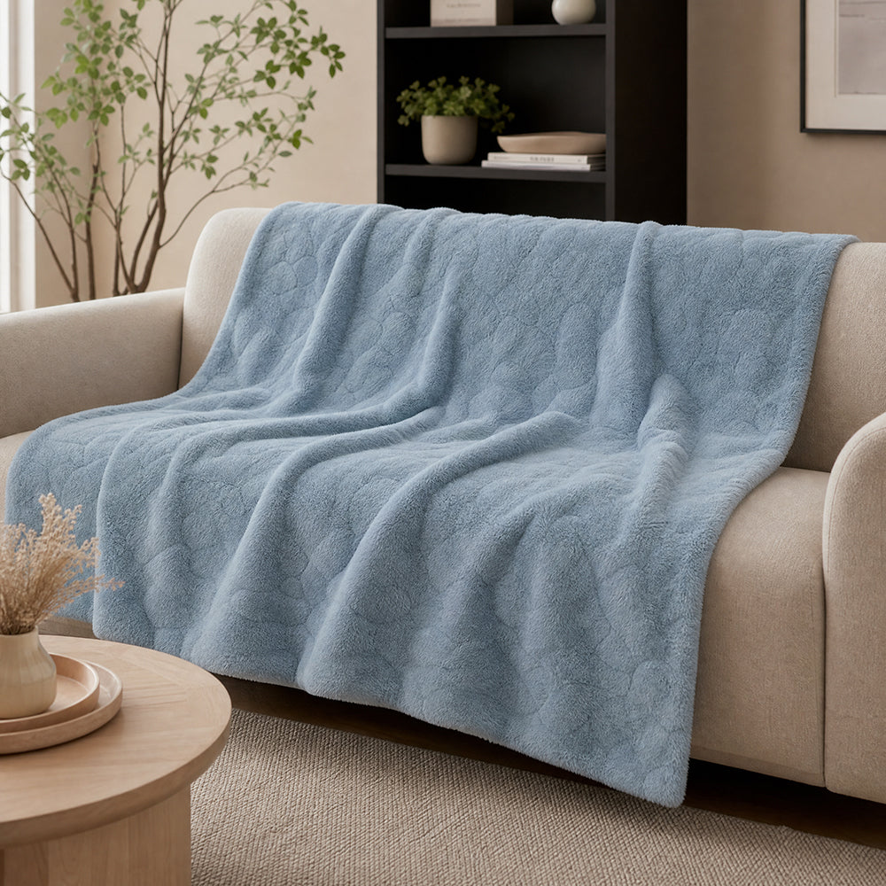 Colorfast Solid Durable Material for Quilt Covers Long-Staple Flannel Fleece Fabric - Image 2