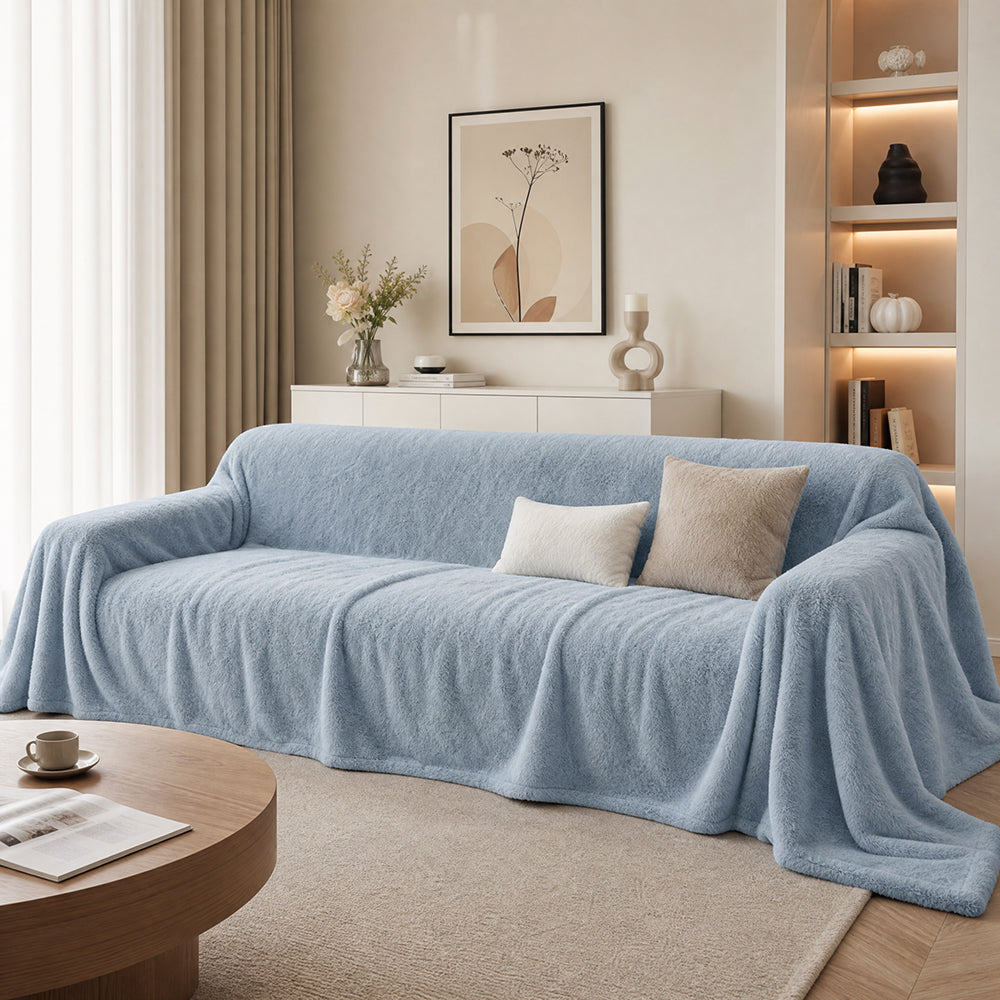 Eco-Friendly Dyed Solid Multi-Specification Roll for Home Decor Throws Long-Pile Flannel Fabric - Image 1