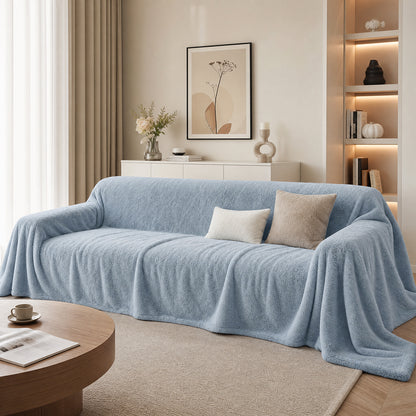 Eco-Friendly Dyed Solid Multi-Specification Roll for Home Decor Throws Long-Pile Flannel Fabric - Image 1