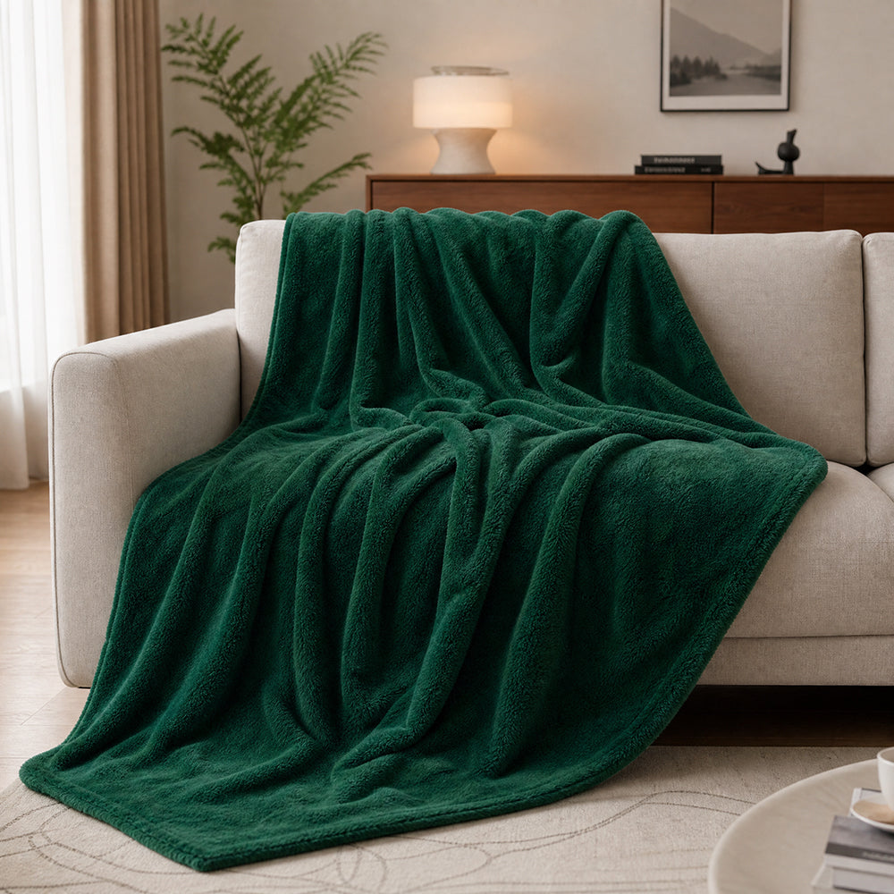 Double-Faced Plush Solid Roll General Purpose for Comforters Long-Staple Flannel Fabric - Image 2