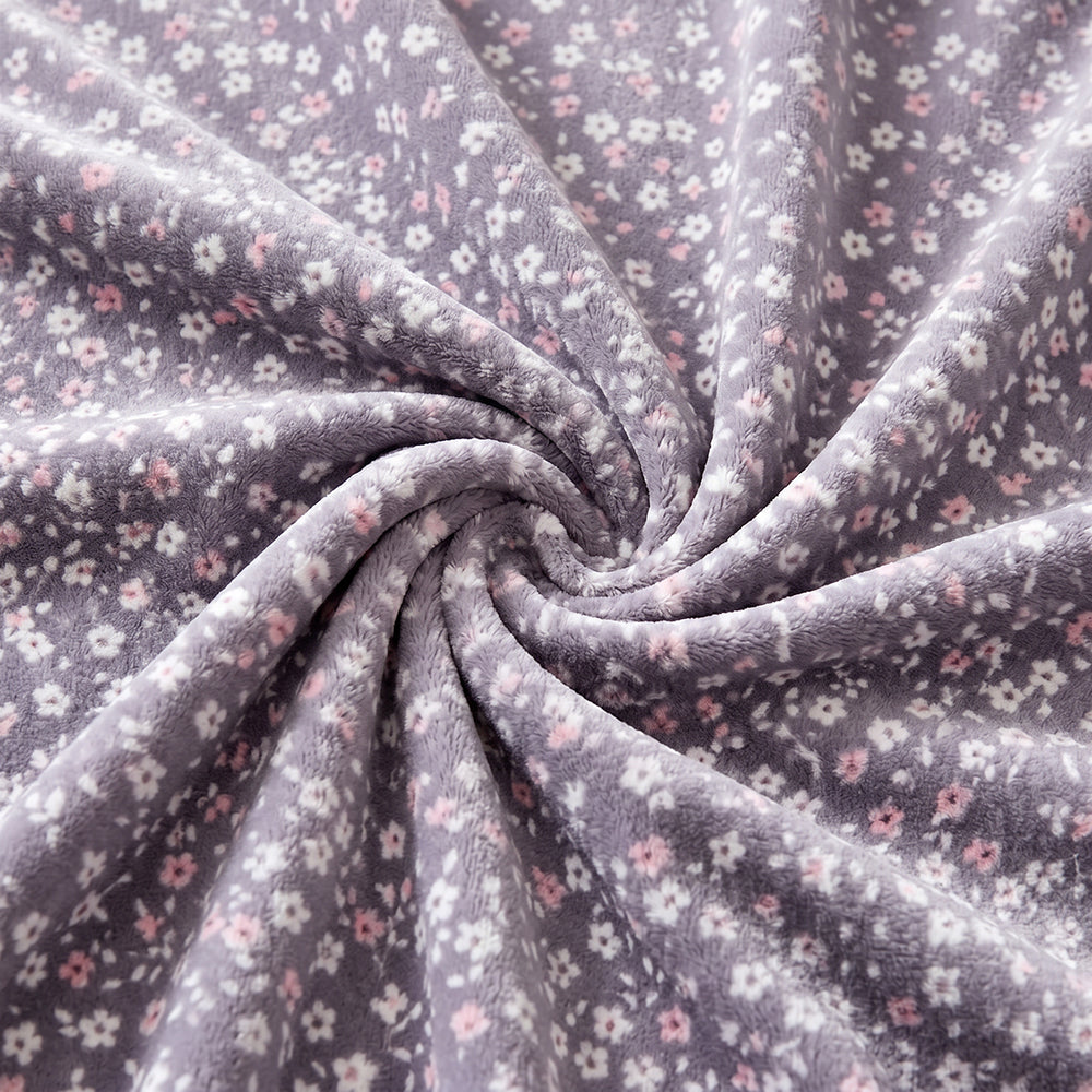 Burnout Fleece Bedding Blanket Wide Width Custom Plush Fabric - Image 2