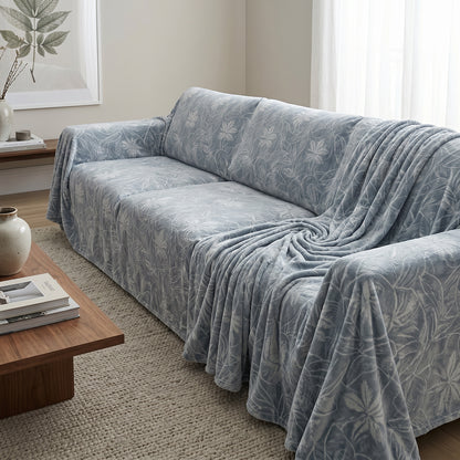 Burnout Fleece Bedding Blanket Wide Width Custom Plush Fabric - Image 4
