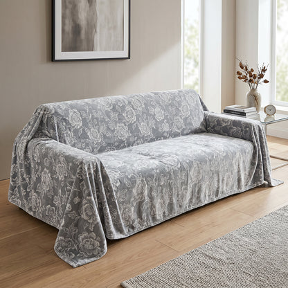 Custom Wide Width Flannel Sofa Cover Bedding Warm Durable Fabric - Image 4