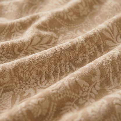 Hot Stamped Coral Fleece Home Decor Elegant Soft Plush Fabric - Image 2