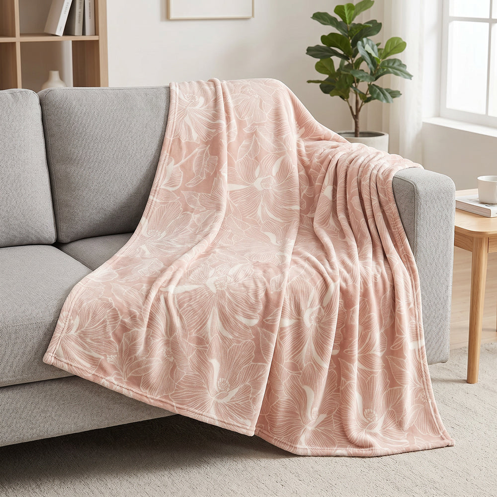 High Density Flannel Sofa Throw Cover Dense Soft Warm Fabric - Image 3