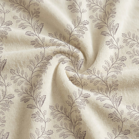 Printed Burnout Fleece Bedding Blanket Decorative Soft Fabric - Image 2