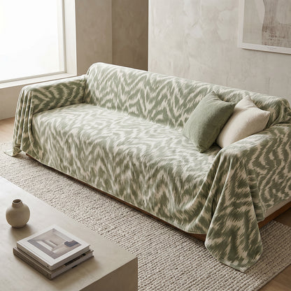 Custom Pattern Flannel Sofa Throw Stylish Soft Warm Fabric - Image 1