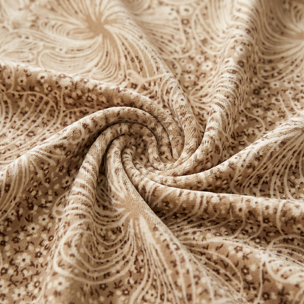Embossed Rabbit Fur Look Throw Blanket Luxury Fluffy Fabric - Image 2