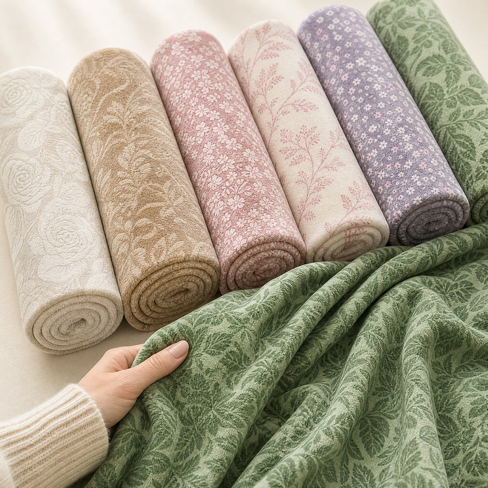 Custom Wide Width Fleece Blanket Throw Thick Comfortable Fabric - Image 1