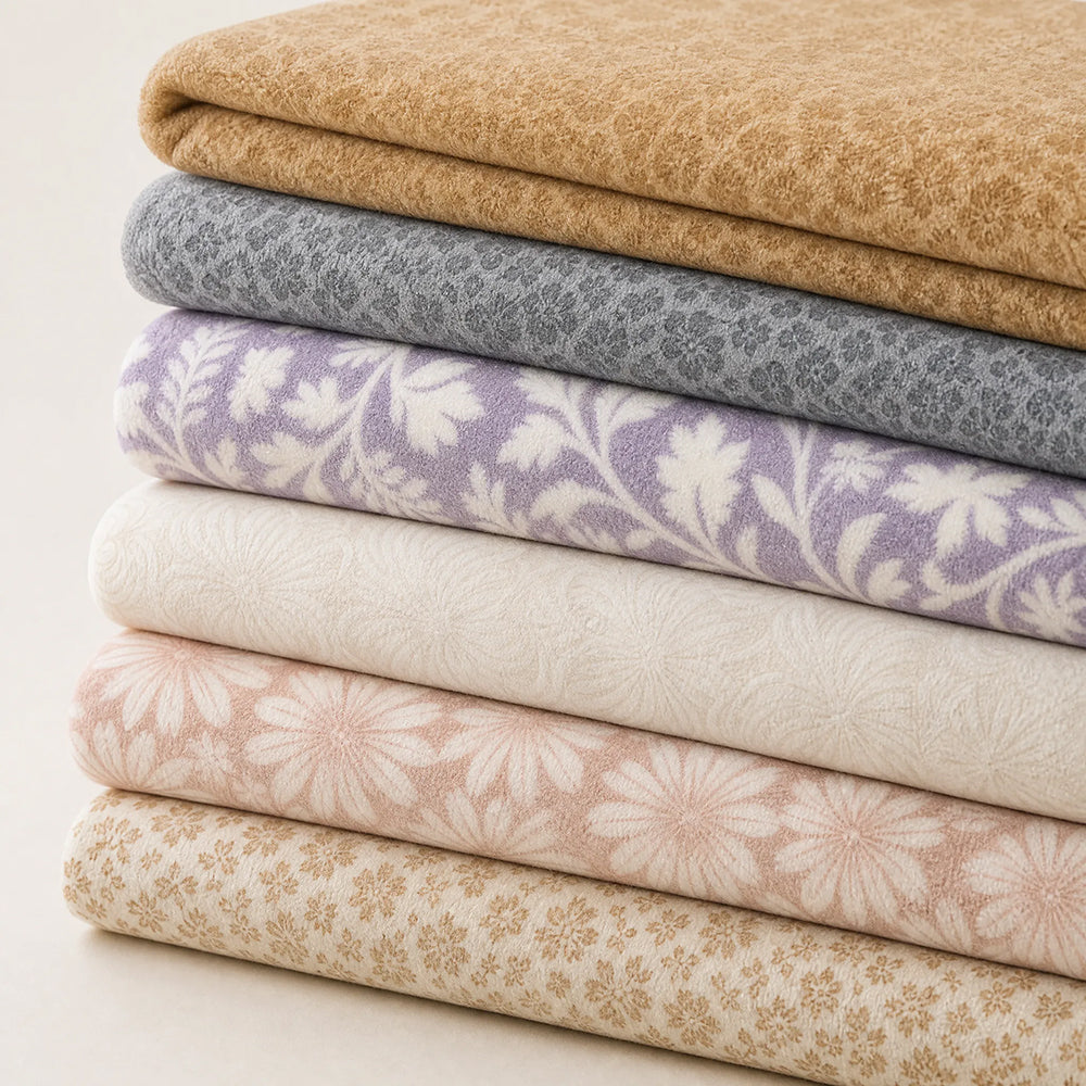 Burnout Flannel Blanket Home Textile Elegant Warm Fabric - Image 1