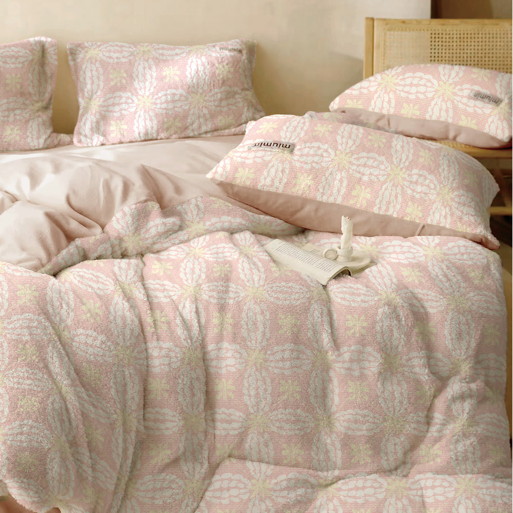 Burnout Flannel Blanket Home Textile Elegant Warm Fabric - Image 4
