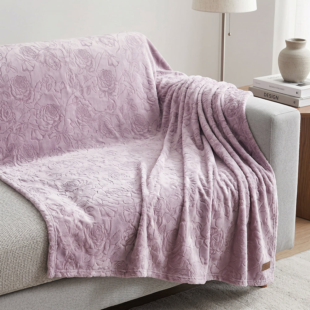 Wide Width Embossed Flannel Decorative Textured Premium Fabric - Image 1